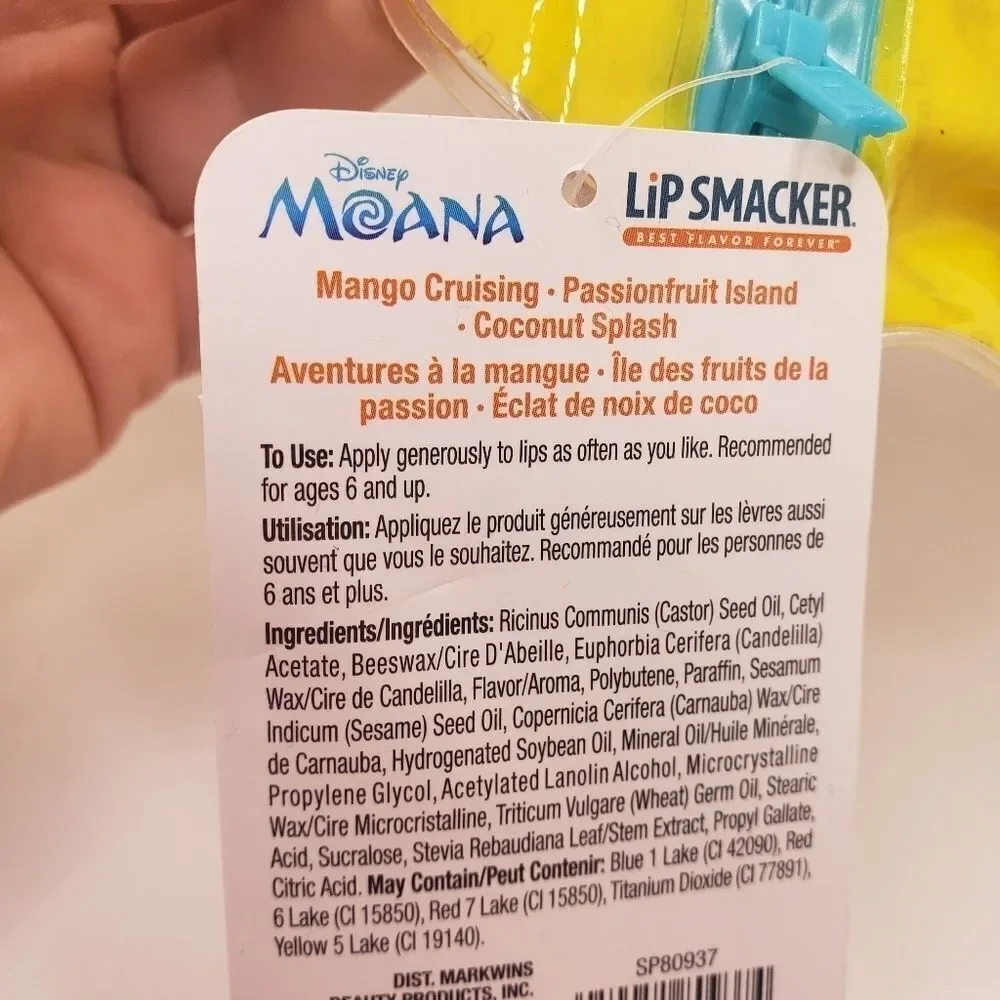 𝅺disney Moana lip smacker